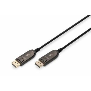 DisplayPort AOC hybrid-fiber connection cable M/M AK-340107-300-S obraz