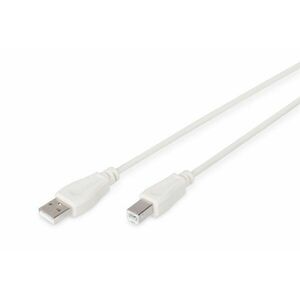 USB connection cable, type A - B M/M, 1.8m, USB 2.0 AK-300102-018-E obraz