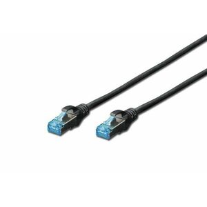 Digitus 0.50m Cat5e SF/UTP síťový kabel Černá 0, 5 DK-1532-005/BL obraz