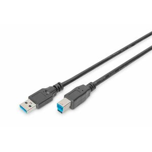 USB 3.0 connection cable, type A - B M/M, 1.8m, USB DB-300115-018-S obraz