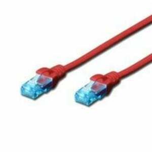 Digitus 0.25m Cat5e U-UTP síťový kabel Červená DK-1512-0025/R obraz