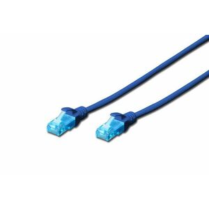 Digitus Cat5e, 0.5m síťový kabel Modrá 0, 5 m U/UTP DK-1512-005/B obraz