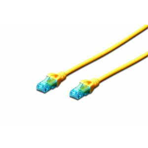 Digitus Cat5e, 0.5m síťový kabel Žlutá 0, 5 m U/UTP DK-1512-005/Y obraz