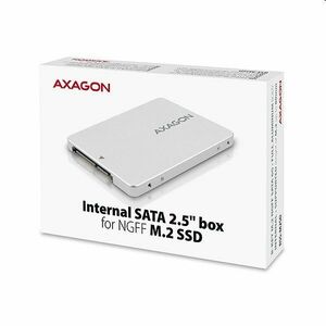 AXAGON RSS-M2SD, M.2 SSD, SATA, 2.5 "interní adaptér, hliníkové provedení obraz
