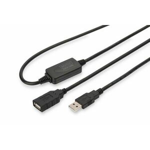 Digitus DA-73100-1 USB kabel 10 m USB 2.0 USB A Černá DA-73100-1 obraz