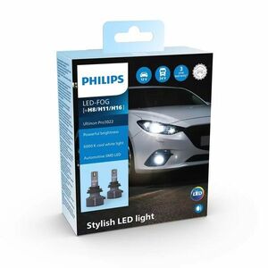 Philips H8/H11/H16 FL Ultinon Pro3022 LED 12V/24V 6000K NO ECE 2ks PH 11366U3022X2 obraz