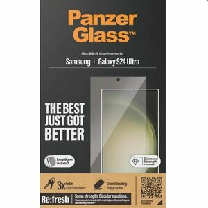 Ochranné sklo PanzerGlass Re: fresh UWF s aplikátorem pro Samsung Galaxy S24 Ultra, černé obraz