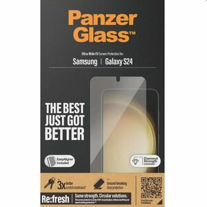 Ochranné sklo PanzerGlass Re: fresh UWF s aplikátorem pro Samsung Galaxy S24, černé obraz