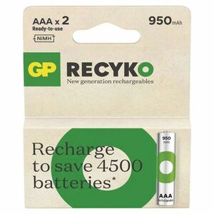 Emos GP Nabíjecí baterie ReCyko 950 (AAA) 2 ks obraz