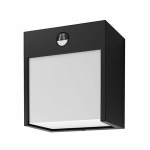 Solight Černé fasádní LED svítidlo s pohybovým čidlem 12W IP44 WO813 obraz