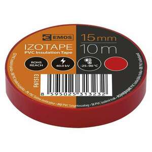 EMOS Izolační páska PVC 15mm / 10m červená 2001151030 obraz