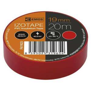 EMOS Izolační páska PVC 19mm / 20m červená 2001192030 obraz