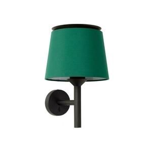 FARO SAVOY nástěnná lampa, černá/zelená obraz