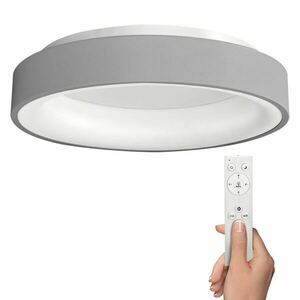 Solight LED stropní světlo kulaté Treviso, 48W, 2880lm, stmívatelné, dálkové ovládání, šedá WO768-G obraz