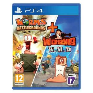 Worms Battlegrounds + Worms W.M.D PS4 obraz