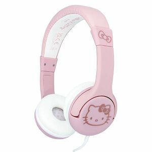 Dětská kabelová sluchátka OTL Technologies Hello Kitty Soft Pink & Rose Gold obraz