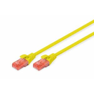 Digitus CAT6 U/UTP 0.5m síťový kabel Žlutá 0, 5 m DK-1612-005/Y obraz
