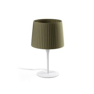 FARO SAMBA bílá/skládaná zelená mini stolní lampa obraz