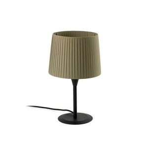 FARO SAMBA černá/skládaná zelená mini stolní lampa obraz