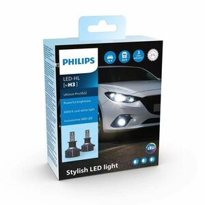 Philips H3 HL Ultinon Pro3022 LED 12V/24V 6000K NO ECE 2ks PH 11336U3022X2 obraz