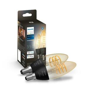 Philips HUE Sada 2x Hue WA Filament žárovka LED E14 B39 4, 6W 350lm 2200-4500K IP20 obraz