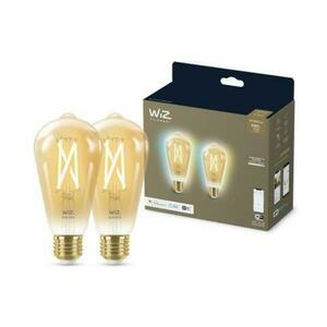 WiZ SET 2x LED žárovka E27 ST64 Filmant amber 6, 7W (50W) 640lm 2000-5000K IP20, stmívatelné obraz
