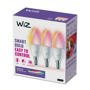 WiZ SET 3x LED žárovka E14 C37 4, 9W 470lm 2200-6500K RGB IP20, stmívatelná obraz