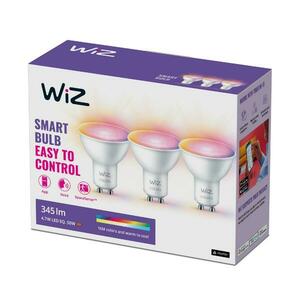 WiZ SET 3x LED žárovka GU10 4, 7W 400lm 2200-6500K RGB IP20, stmívatelná obraz