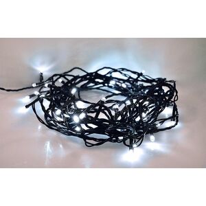 Solight LED vánoční řetěz 10m, venkovní i vnitřní, časovač, 3x AA, studená bílá 1V57-W obraz