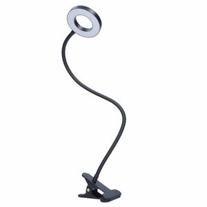 Solight LED stmívatelná stolní lampička s klipem, 300lm, nastavitelná teplota světla, USB WO66-B obraz