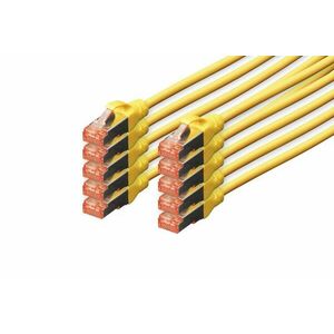 Digitus Professional síťový kabel Žlutá 0, 25 m DK-1644-0025-Y-10 obraz