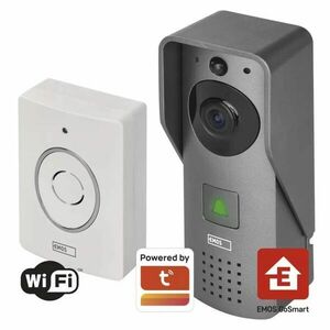 EMOS GoSmart Šedý domovní bezdrátový videozvonek s WiFi H4031 obraz