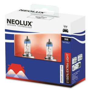NEOLUX H4 12V 60/55W P43t Extra Light +130% 2ks N472EL1-2SCB obraz