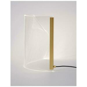 NOVA LUCE stolní lampa SIDERNO zlatý hliník a akryl LED 1x6W 230V 3000K IP20 9054401 obraz