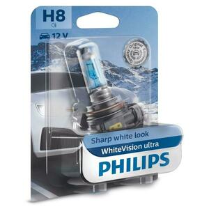 Philips H8 12V 35W PGJ19-1 WhiteVision Ultra 1ks 12360WVUB1 obraz