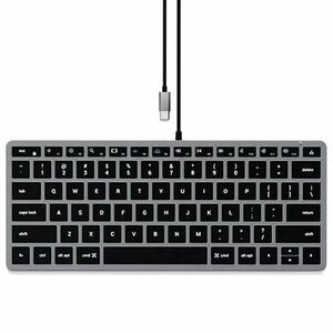 Satechi klávesnice Slim W1 Wired Backlit Keyboard pre Mac, šedá obraz