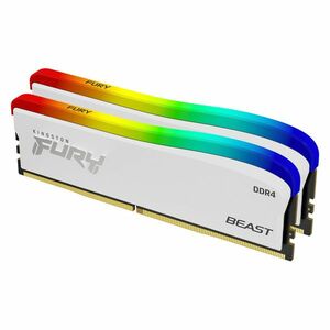 Kingston FURY Beast White DDR4 16GB 3200MHz CL16 2x8GB RGB, White obraz