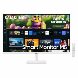 Samsung Smart M50C 27" FHD Monitor, white obraz