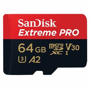 SanDisk Extreme PRO microSDXC 64 GB 200 MB/s s adaptérem obraz