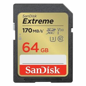 SanDisk Extreme SDXC 64 GB 170 MB/s V30 UHS-I U3 obraz