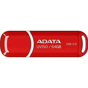 USB klíč A-DATA UV150, 64 GB, USB 3.0, Red-rychlost čtení a zápisu: až 90MB/s obraz