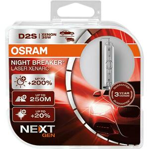 OSRAM D2S 85V XENARC NIGHT BREAKER LASER +200% 3 roky záruka 2ks 66240XNN-HCB obraz