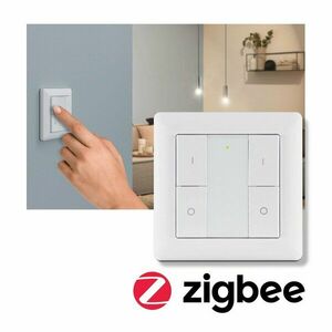 PAULMANN Vypínač Smart Home Zigbee On/Off/Dimm bílá obraz