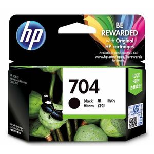 HP 704 Black Ink Cartridge inkoustová náplň 1 kusů CN692AE#445 obraz
