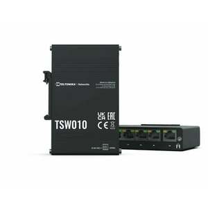 Teltonika TSW010 DIN Rain Switch 5 x Fast Ethernet TSW010000000 obraz