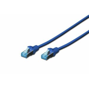 Digitus 0.5m Cat5e SF/UTP síťový kabel Modrá 0, 5 m DK-1532-005/B obraz