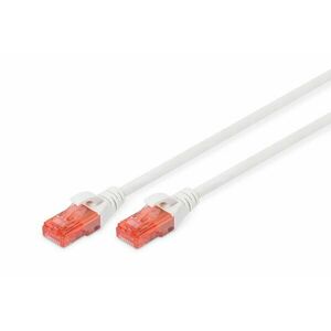 Digitus 0.25m Cat6 U/UTP síťový kabel Bílá 0, 25 m DK-1617-0025/WH obraz