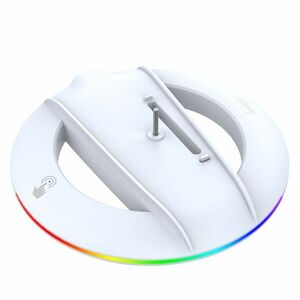 iPega P5S025S Vertikální stojan s RGB pro PS5 Slim, White obraz