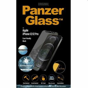 Ochranné temperované sklo PanzerGlass Case Friendly pro Apple iPhone 12/12 Pro, černé obraz