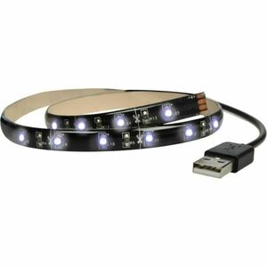 Solight LED pásek pro TV, 100cm, USB, vypínač, studená bílá WM501 obraz